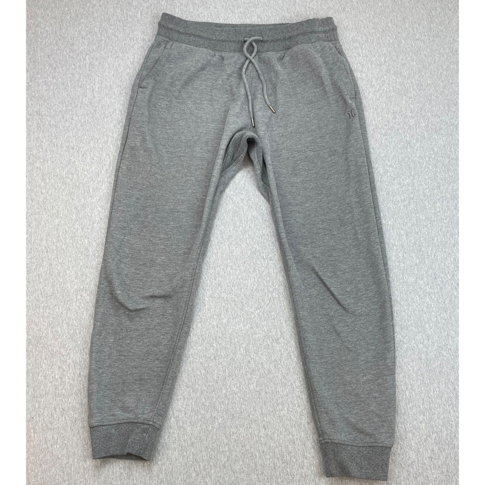 Hurley Joggers Mens Large Gray Cotton Blend Drawstring